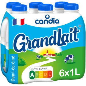 Lait demi-écrémé Grandlait CANDIA