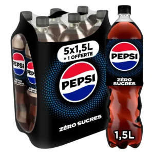 Soda au cola sans sucre PEPSI